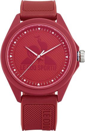 Le Coq Sportif Mens Accessories Monochrome Red Plastic Strap Digital Watch in Red - One Size