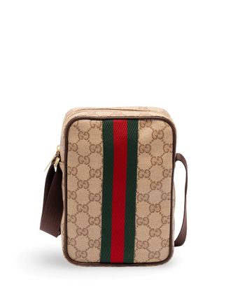 Gucci Gg Coated Web Crossbody Bag