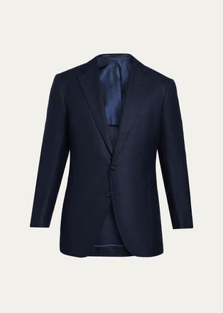 Cesare Attolini Mens Cashmere Hopsack Single-Breasted Sport Coat