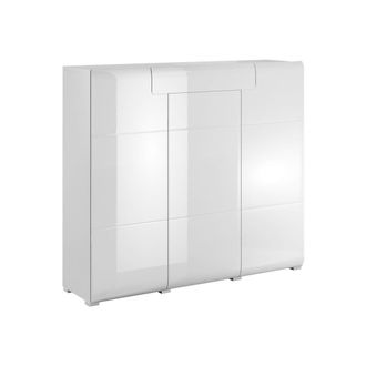 Petits Meubles Aparador 3 puertas 1 caj&oacute;n tableros de aglomerado laminados blanco