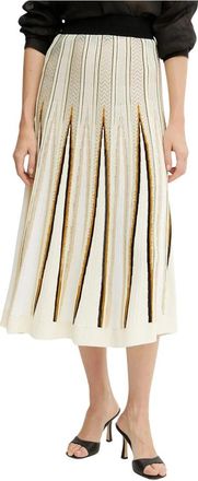 Forte_Forte My Skirt - Dames - Midirokken - Beige - M - Rokken