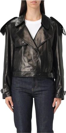 Salvatore Santoro Dames, Jassen, Zwart, Maat: XS Leer