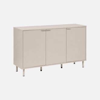 Sweeek Aparador De Madera Y Metal Con 3 Puertas, 120cm