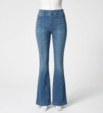 Spanx Flare Midnight Jeans In Indigo