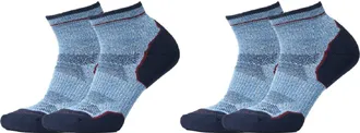 Rei Co-Op Flash COOLMAX EcoMade Lightweight Quarter Socks - 2 Pairs Blue S