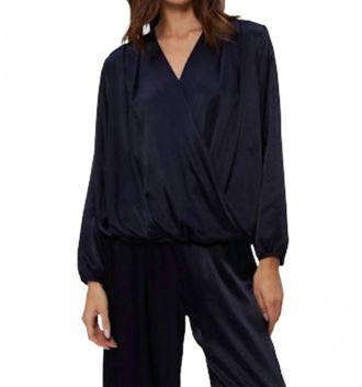 Michael Stars Vita Surplice Top In Navy