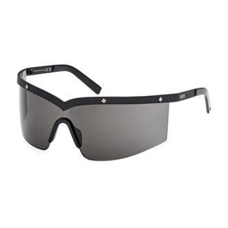 MCM Mcm Sunglasses Shield Semi Rim, Matte Black Frame And Smoke Lens Mw001602A