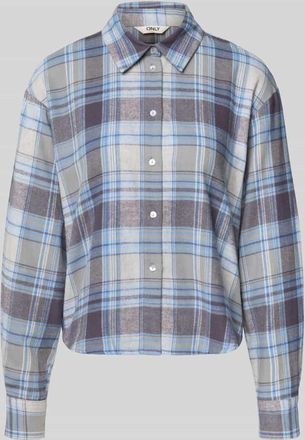 Only Regular Fit Hemdbluse aus reiner Baumwolle Modell JILDA in Hellblau, Größe XL