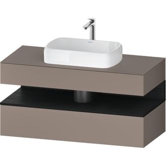 Duravit Duravit - Qatego Consola Mueble Bajo Lavabo, 1 Extra&iacute;ble, 1 Caj&oacute;n