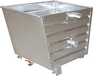 Bauer Volquete Apilable Para Virutas Bss Con Inserto De Tamiz De Chapa
