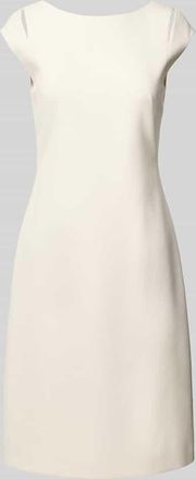 HUGO BOSS Minikleid mit Kappärmeln Modell Dileky in Offwhite, Größe 38