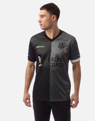 Mizuno Mens Mizuno x Footpatrol Game Jersey - Black - Size: 38