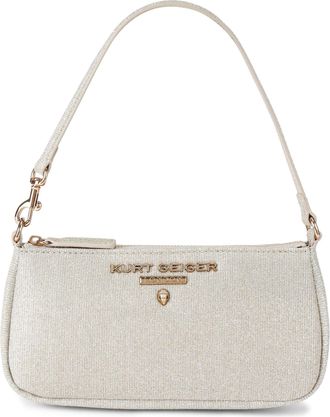 Kurt Geiger Womens Highgate Sm Wristlet Bag - Silver Fabric - One Size