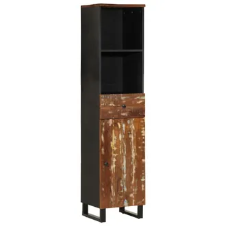 vidaXL Mueble De Ba&ntilde;o Madera Maciza Reciclada 38x33x160 Cm Vidaxl
