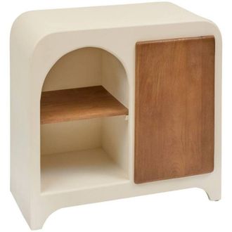 Atmosphera Credenza sienna beige h85cm a 1 anta e 4 livelli - Atmosphera cr&eacute;ateur dint&eacute;rieur