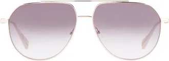 Longchamp Smoke Gradient Pilot Ladies Sunglasses LO174S 723 57