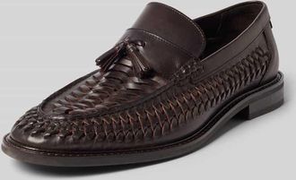 GANT Loafers aus Leder mit Quasten Modell Lozham in Dunkelbraun, Gr&ouml;&szlig;e 40