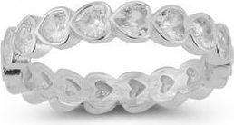 Glaze Jewelry Heart Eternity Ring in Silver at Nordstrom Rack, Size 8