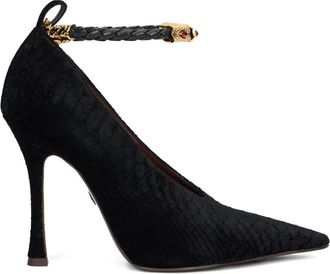 Roberto Cavalli Pumps met gevlochten band - Zwart