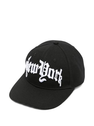 R13 Cappello da baseball con ricamo New York - Nero