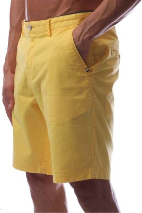 HUGO BOSS Mens Slice Chino Shorts, Fabric in Bright Yellow - Size 38 (Waist)