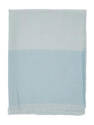 Twin-Set frayed scarf - Blu