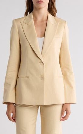 TWP Husband Peak Lapel Blazer in Butter at Nordstrom Rack, Size X-Large