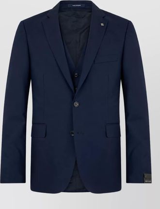 Tagliatore wool single-breasted coat