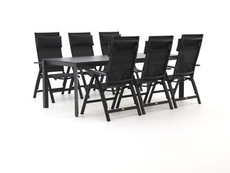Bellagio la vita attrattiva Bellagio Avenza/Sestino 220cm dining tuinset 7-delig verstelbaar