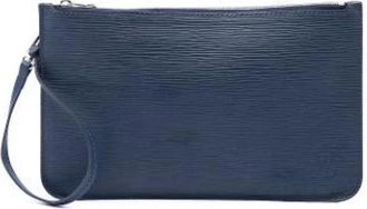 Louis Vuitton Pre-owned Vintage Epi Pouch - Dames - Vintage Clutch - Blauw - ONE Size - Leer - Vintage