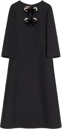Valentino Garavani Abito midi con strass - Dames - Casual kleedjes - Zwart - M - Kleedjes