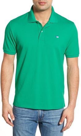 Southern Tide Skipjack Micro Piqu&eacute; Stretch Cotton Polo in Augusta Green at Nordstrom, Size X-Large