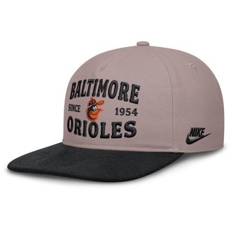 Nike Baltimore Orioles Cooperstown Pro Nike Mens MLB A-Frame Adjustable Hat in Brown | NB1B0KJ7BBI-HG2