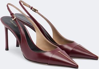 Tom Ford Leather slingback pumps