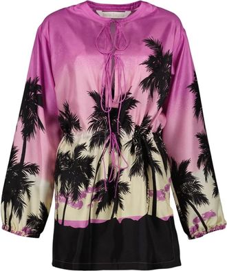 Palm Angels Dames, Blouses & Shirts, Veelkleurig, Maat: XS Zijde