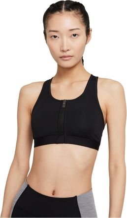 Nike (WMNS) Nike Dri-FIT Swoosh Zip-Front Sports Bra Black DD1206-010