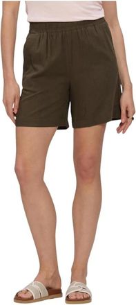 MY ESSENTIAL WARDROBE Korte Broeken, Dames, Groen, M, Linnen, Diasmw Shorts