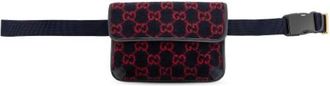 Gucci Pre-owned Wool Belt Bag - Dames - Vintage Heuptassen - Veelkleurig - ONE Size - Wol - Vintage