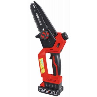 Lea Seghetto da potatura a batteria 20 V - lama 15 cm, motore brushless 700 W, velocit&agrave; catena 7/11 m/s - Dunsch
