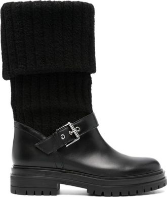 Gianvito Rossi Elegante Leren Laarzen - Dames - Winterlaarzen - Zwart - 39 EU - Leer - Schoenen