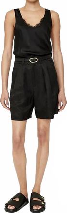 Anine Bing Carrie High Rise Shorts In Black