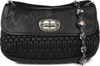 Miu Miu Borsa a spalla matelassé anni 2010 - Nero