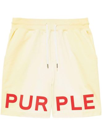 Purple FRENCH TERRY SHORT Yellow