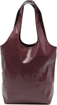 A.P.C. Ninon Small Tote - Dames - Shoppers - Rood - ONE Size - Polyester - Tassen