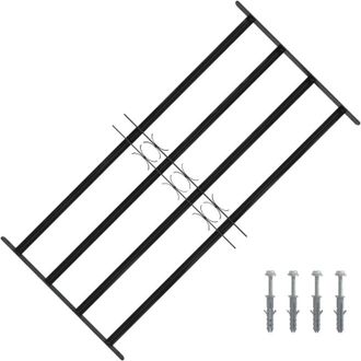 vidaXL vidaXL Griglia Finestra Nero 115 x 60 cm Acciaio verniciato a polvere