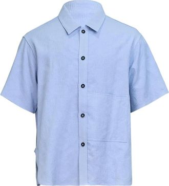 Diomene T-shirt con taschino - Blu