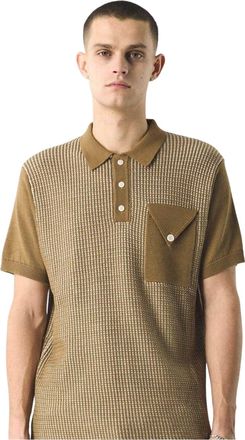 Pretty Green Polo met kraag voor heren, normale pasvorm (Bruin)