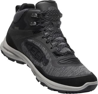 Keen Womens Terradora Flex Mid Water Proof Hiking Boots In Black/steel Grey