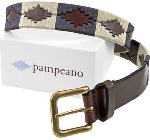 Pampeano Jugadoro Belt in Brown/navy/cream at Nordstrom, Size 40