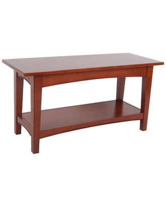 Alaterre Shaker Cottage Bench with Shelf